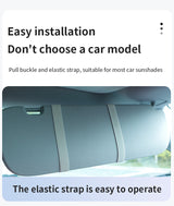 Car Sun Visor Makeup Mirror with LED Light