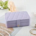 Portable Quilted Travel Jewellery Box - Silk Rolla