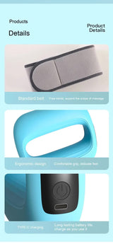 Portable Electric Ring Massager with Digital Display