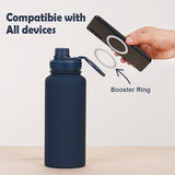 Stainless Steel Magnetic Phone Holder Water Bottle