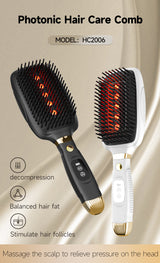 Advanced 3-in-1 Scalp & Hair Care Massage Brush with Red Light Therapy