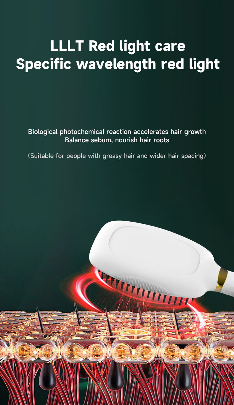 Advanced 3-in-1 Scalp & Hair Care Massage Brush with Red Light Therapy