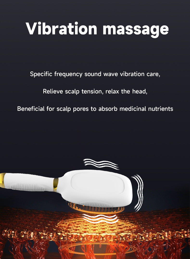 Advanced 3-in-1 Scalp & Hair Care Massage Brush with Red Light Therapy