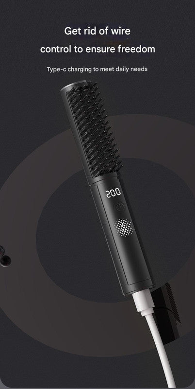 Cordless Hair Straightener Brush