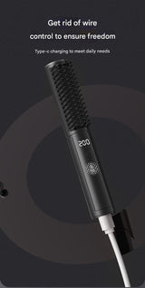 Cordless Hair Straightener Brush