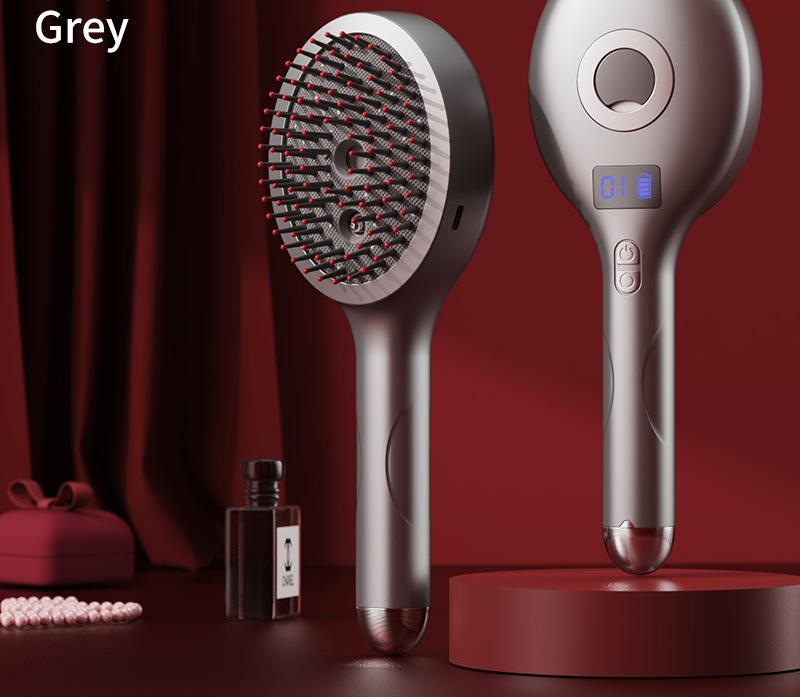 4-in-1 Scalp Massage Brush - Red Light Therapy, Nano Steam & Vibration