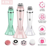 4-in-1 Electric Facial Cleansing Brush & Massager