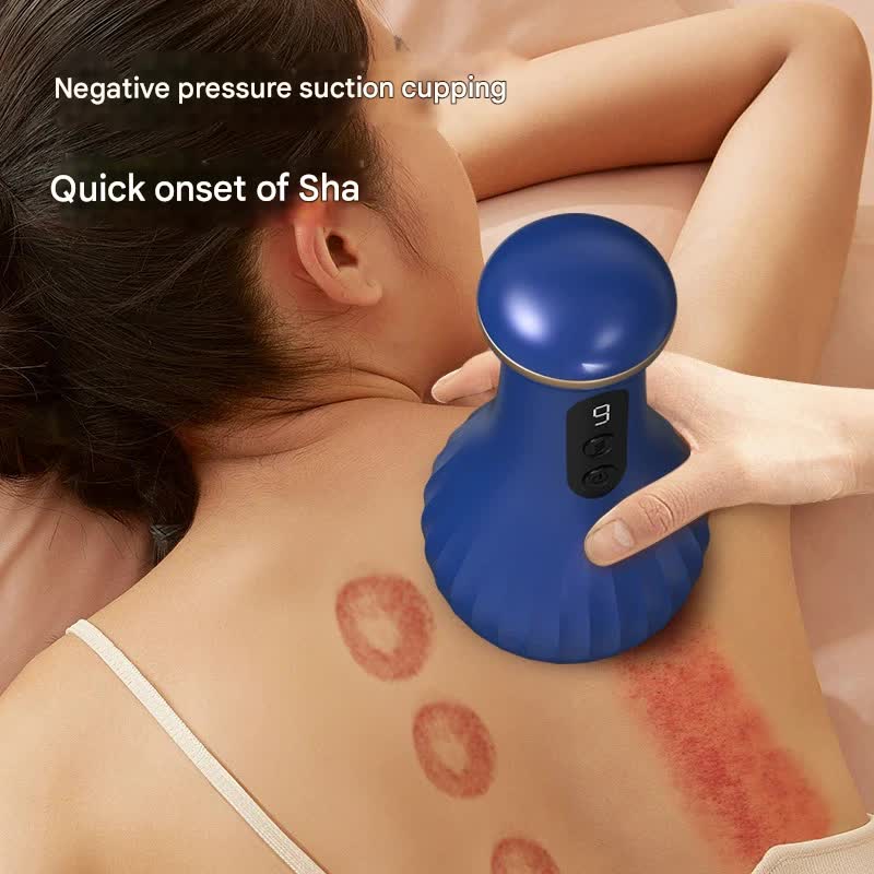 Electric Cupping & Gua Sha Massager with Red Light Therapy