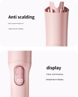 SILK ROLLA Cordless Automatic Hair Curler with LED Display