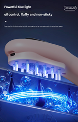 SILK ROLLA Rechargeable Electric Scalp Massager Brush with Red & Blue Light Therapy