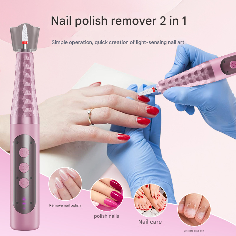 Professional Electric Nail Drill Kit, 18000RPM Rechargeable Manicure & Pedicure File
