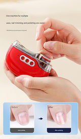 4-in-1 Electric Nail Care Kit - Nail Clipper, Grinder, Polisher & UV Steriliser with Multiple Modes