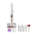 Portable Electric Nail Drill & Polishing Machine Kit with UV Lamp Base - Silk Rolla
