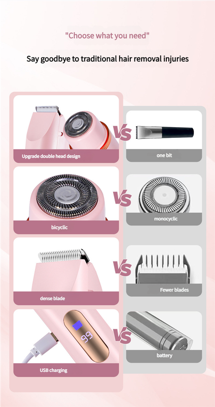 Dual-Head Electric Hair Trimmer