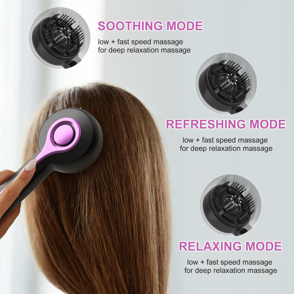 Electric Scalp Massager & Essential Oil Applicator Brush