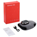 Electric Heated Ankle Brace - Rechargeable Vibration Massager with 5 Heat Levels & 3 Modes