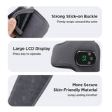 Electric Heated Ankle Brace - Rechargeable Vibration Massager with 5 Heat Levels & 3 Modes