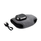 Electric Heated Ankle Brace - Rechargeable Vibration Massager with 5 Heat Levels & 3 Modes