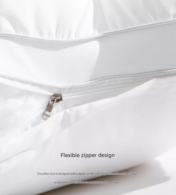 Adjustable Hotel Quality Down Alternative Pillows 2 Pack