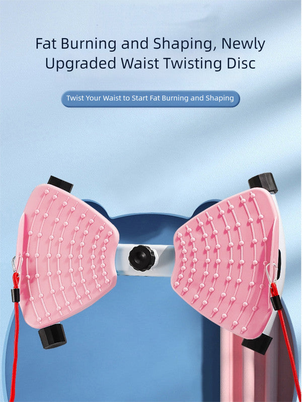 Split Leg & Waist Twister Board - Core Abdominal Trainer with Resistance Bands