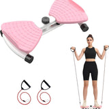 Split Leg & Waist Twister Board - Core Abdominal Trainer with Resistance Bands