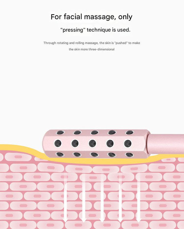 Germanium Stone Facial Roller - Uplifting & Sculpting Beauty Massager for Face and Body