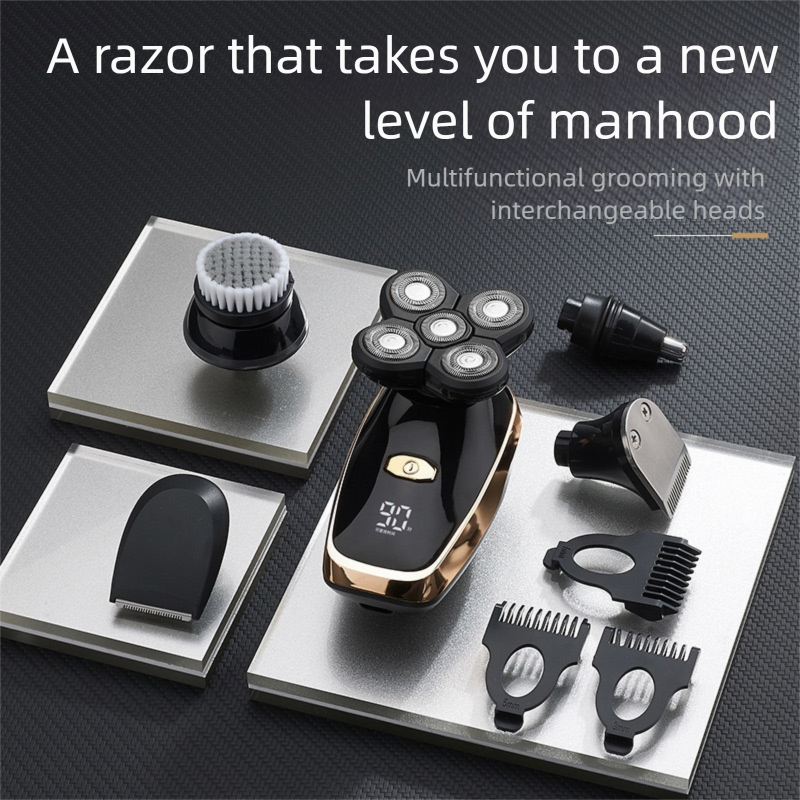 5-in-1 Head Shaver & Grooming Kit