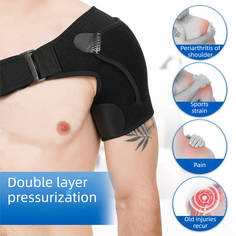 Adjustable Shoulder Brace with Compression Support
