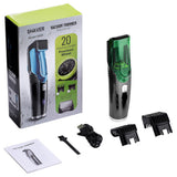 Rechargeable Beard & Hair Trimmer with Vacuum Suction