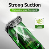 Rechargeable Beard & Hair Trimmer with Vacuum Suction