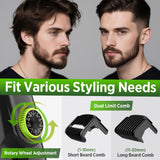 Rechargeable Beard & Hair Trimmer with Vacuum Suction
