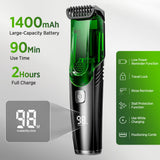 Rechargeable Beard & Hair Trimmer with Vacuum Suction