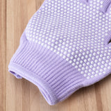 2-Pack Women's Non-Slip Yoga Gloves - Open Back Half Finger Cotton Stretchy Grip Gloves