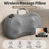 Rechargeable Shiatsu Neck & Back Massager Pillow with Heat