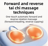 Rechargeable Shiatsu Neck & Back Massager Pillow with Heat