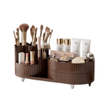 Rotating Cosmetics Storage Box - Two-Layer Rotating Makeup Organiser