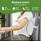 Bamboo Memory Foam Back Support Cushion
