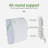 Bamboo Memory Foam Back Support Cushion