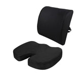 Ergonomic Memory Foam Back Support & Seat Cushion Set