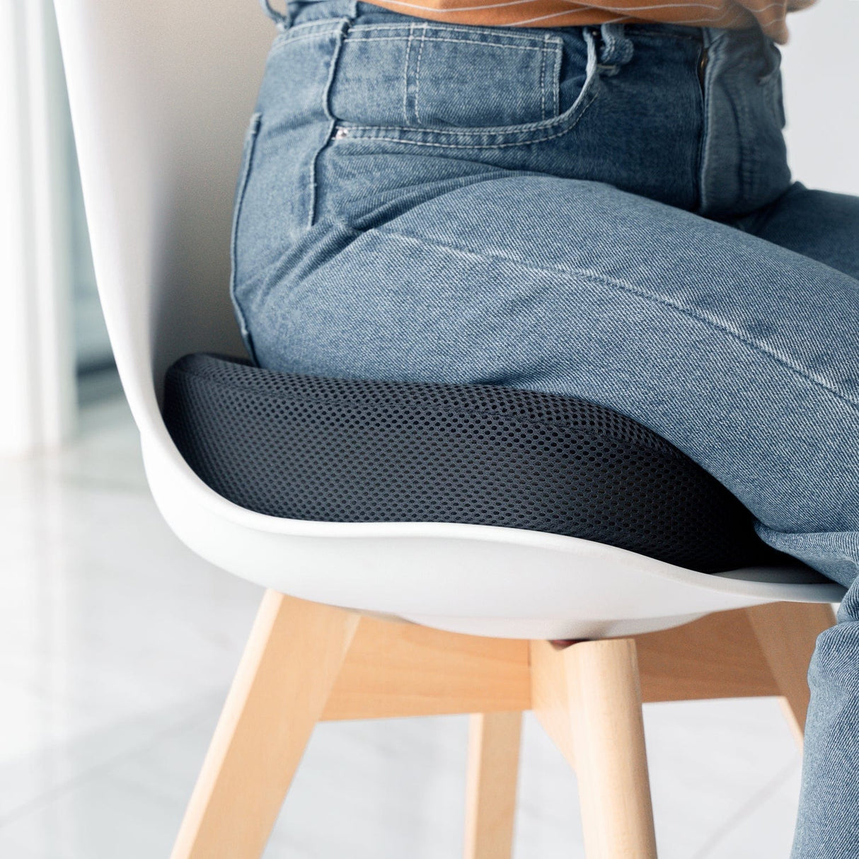 Ergonomic Memory Foam Back Support & Seat Cushion Set