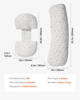 Adjustable Full Body Pregnancy Pillow - Silk Rolla