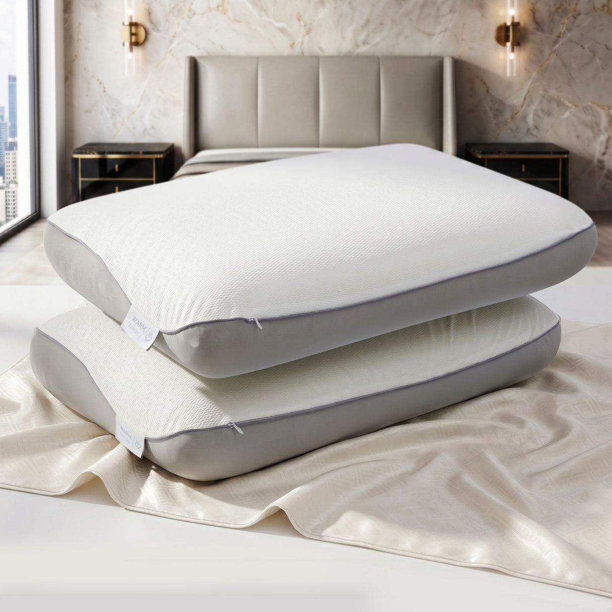 Cooling Memory Foam Pillow for Side Sleepers