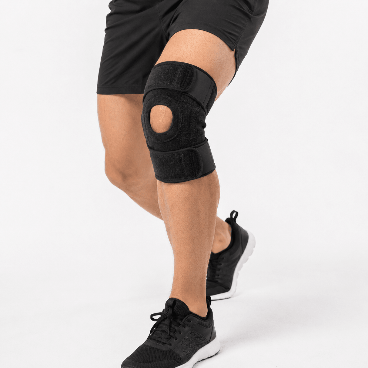 Adjustable Knee Brace with Dual Spring Stabilisers & Patella Gel Pad