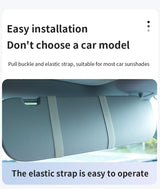 Car Sun Visor Makeup Mirror with LED Light