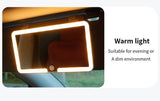 Car Sun Visor Makeup Mirror with LED Light