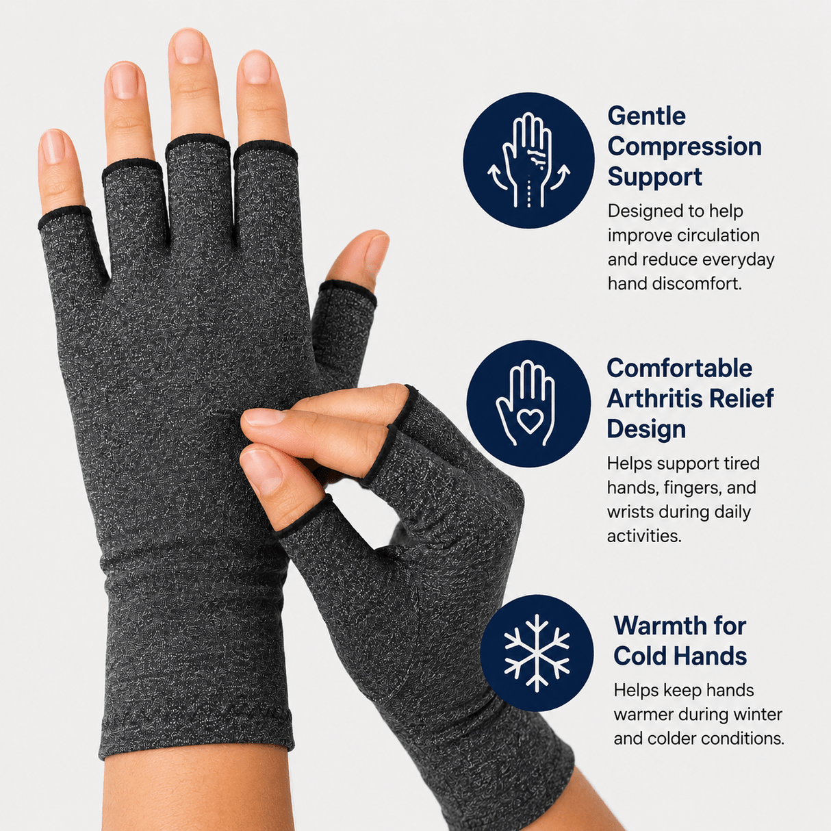 Compression Gloves for Hands, Wrists & Joint Support