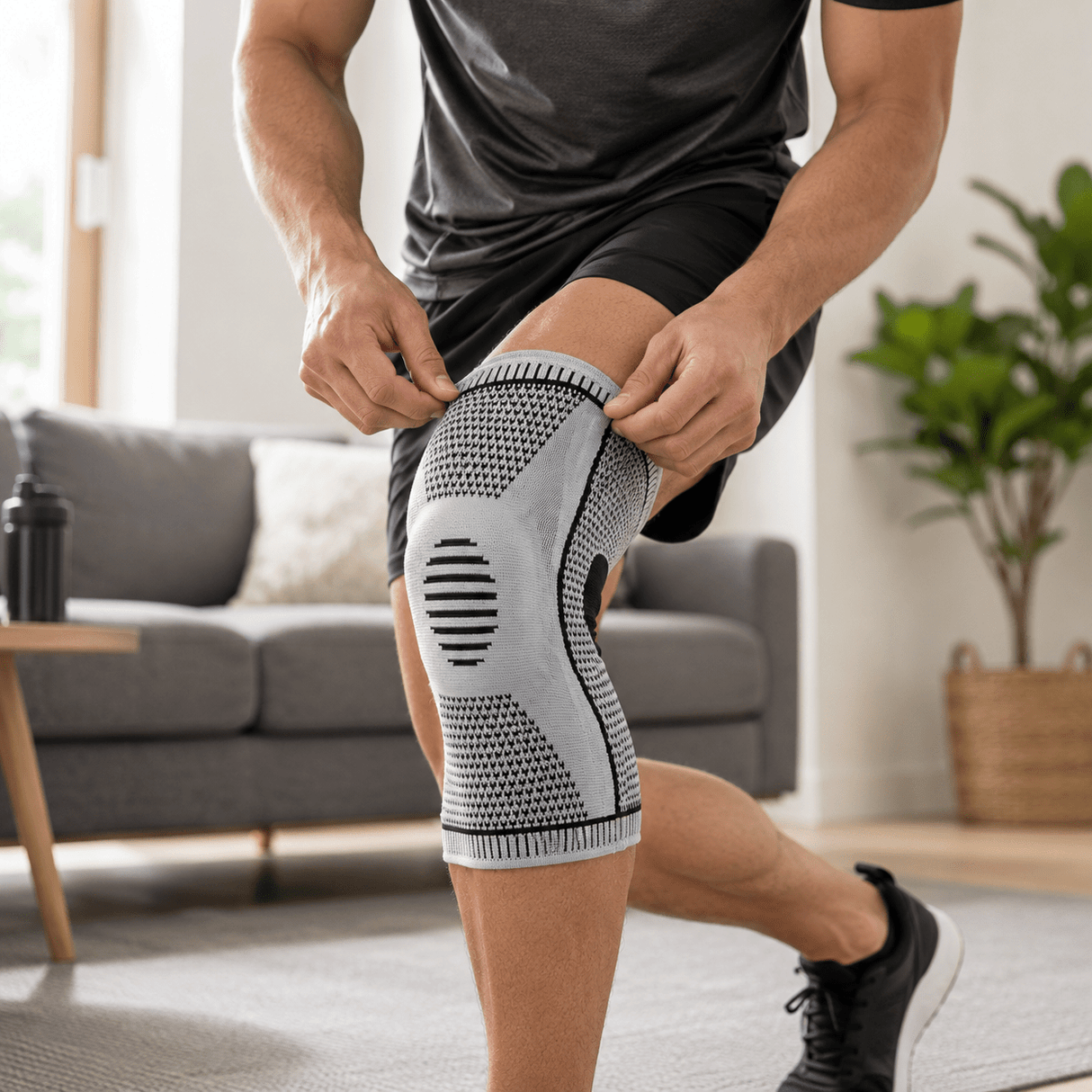 Compression Knee Brace with Side Stabilisers