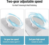 Electric Nail Clipper with LED Polishing Function