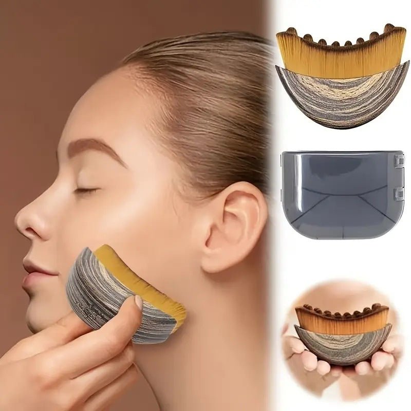 Facial Contour and Massage Brush with Storage Case