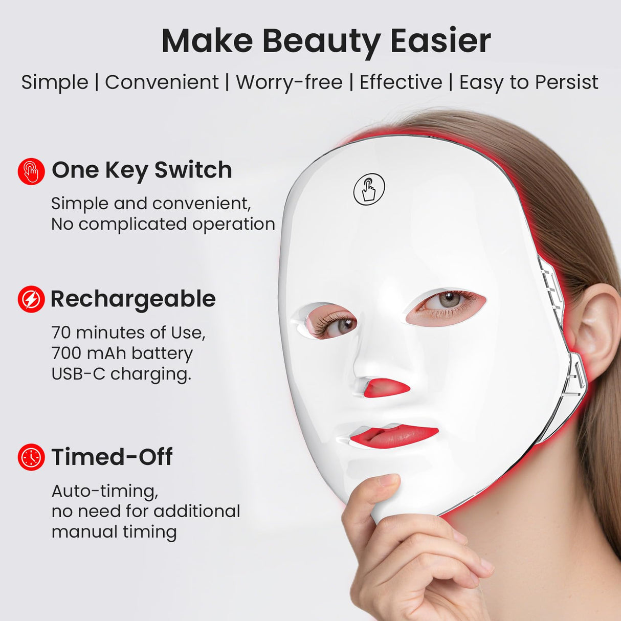 LED Light Therapy Face Mask